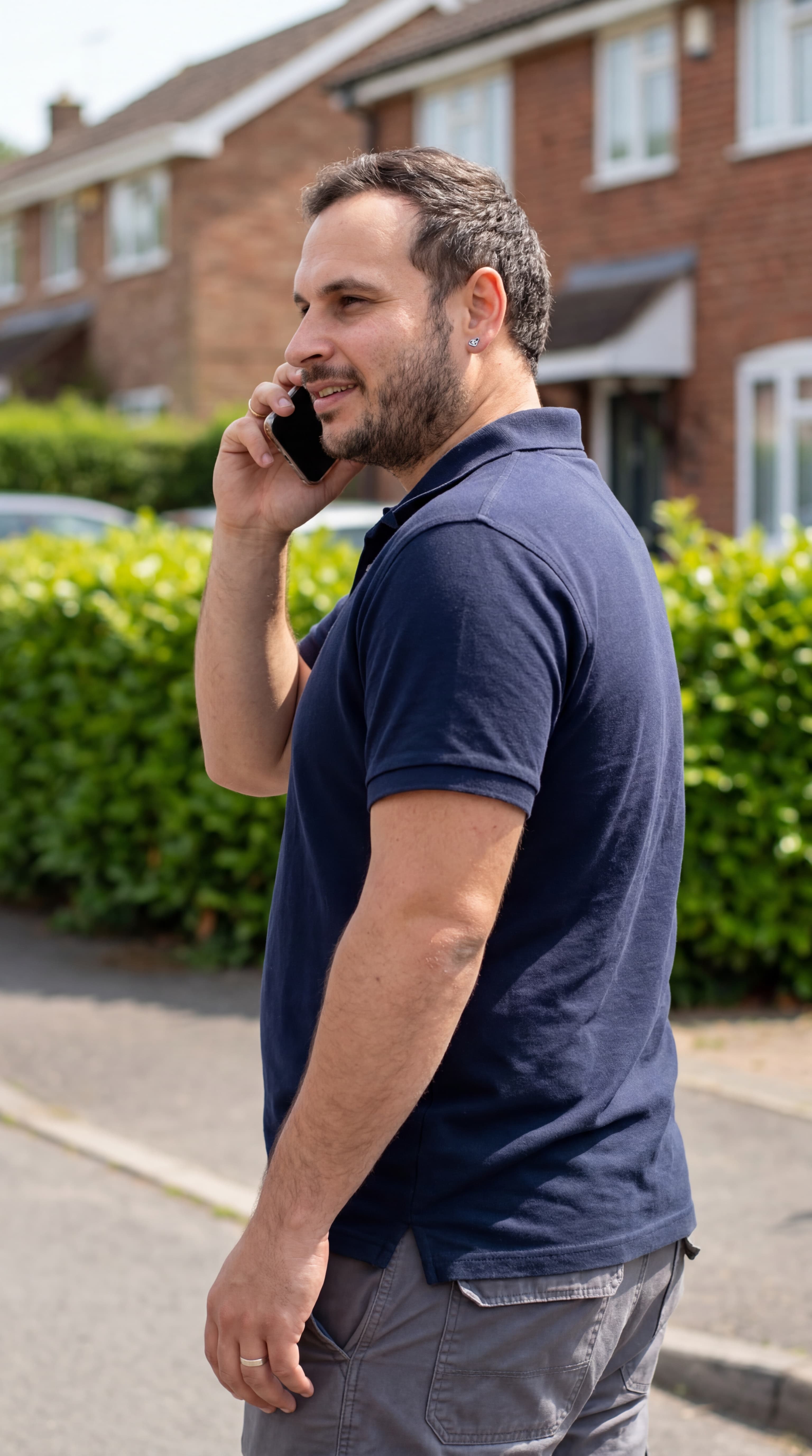 Amit Mager answering a call, ready to help
